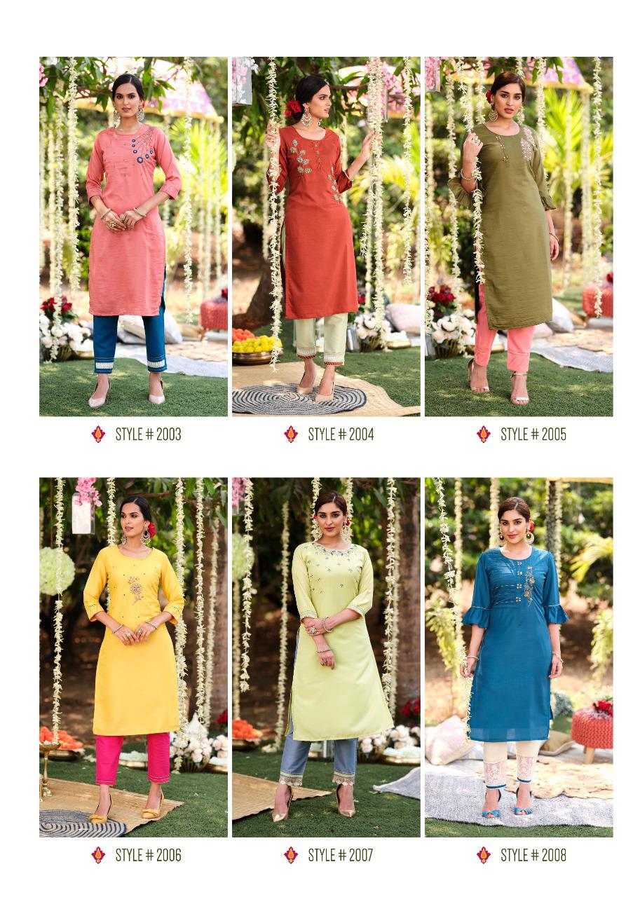 Kiana Fantasy Fancy Ethnic Wear Designer Kurti With Bottom Collection